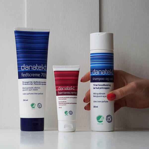 Danatekt: Pleje til tør, sensitiv og svækket hud