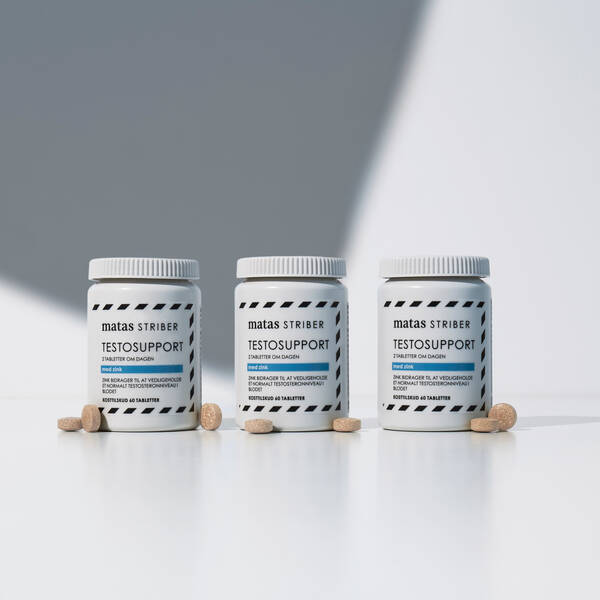 Nyhed: TestoSupport til mænd fra Matas Striber